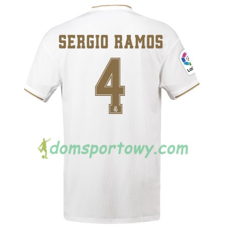 Koszulka Real Madryt Sergio Ramos 4 Domowe Koszulki Piłkarskie 2019-2020 Krótki Rękaw